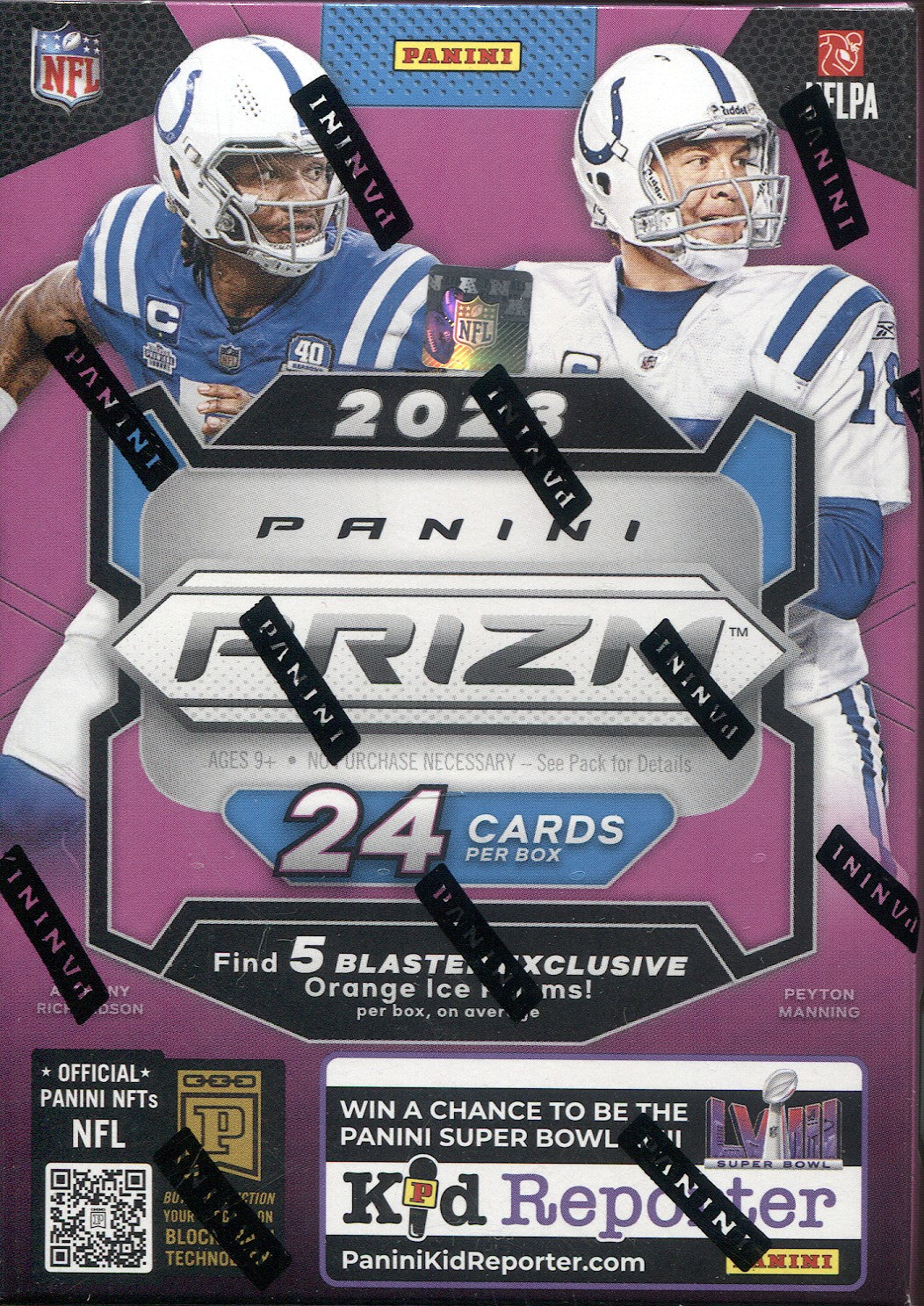 2023 Panini Prizm Football Hobby, Blaster Box (Orange Ice Prizms)