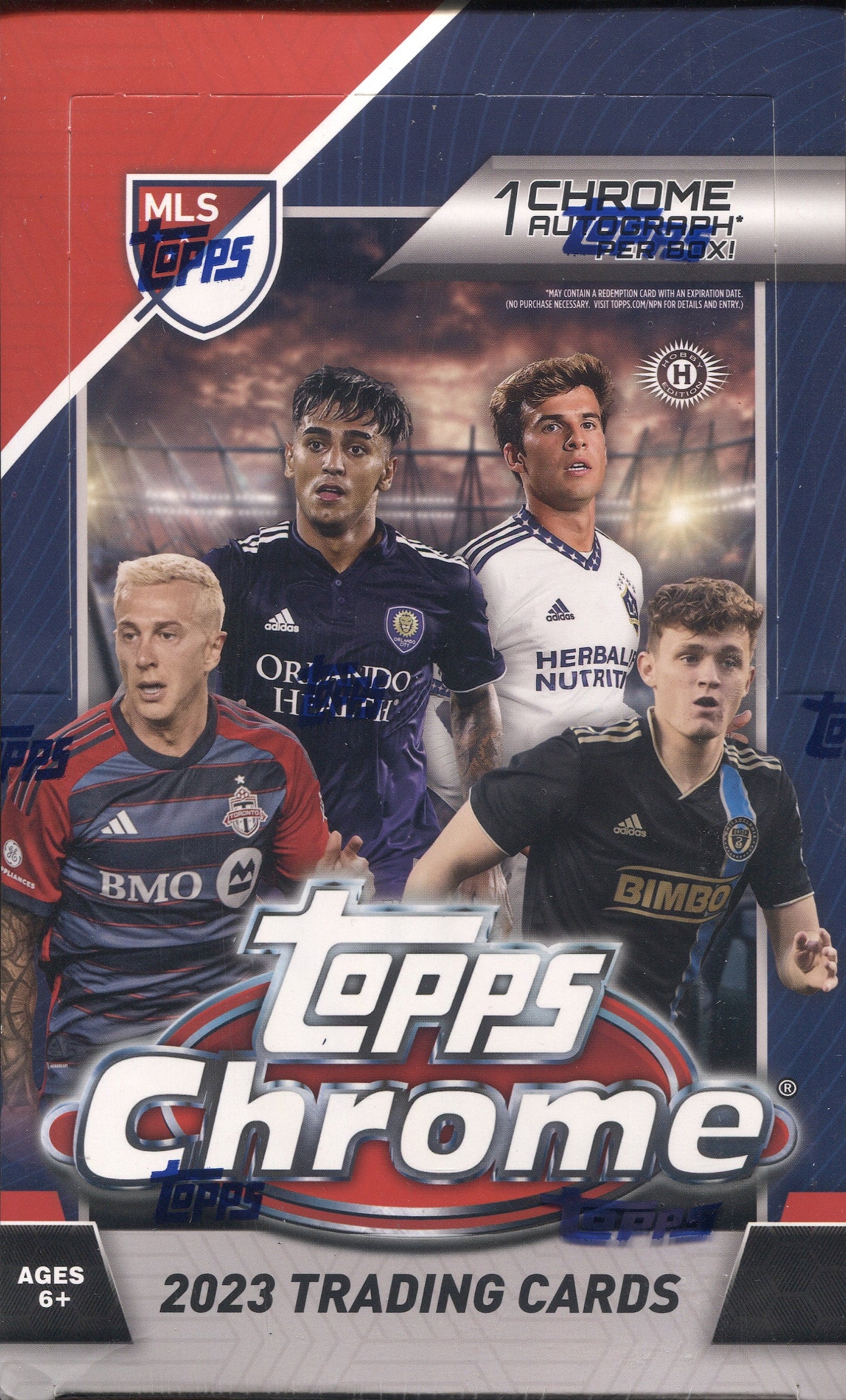 *LAST CASE* 2023 Topps Chrome MLS Major League Soccer Hobby, 12 Box Case