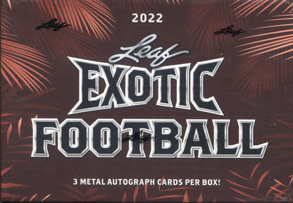 2022 Leaf Exotic Football Hobby, Box