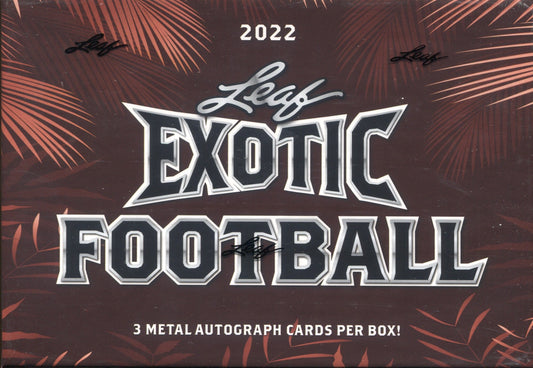 2022 Leaf Exotic Football Hobby, Box