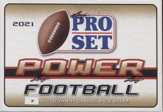 2021 Leaf Pro Set Power Football Hobby, Box