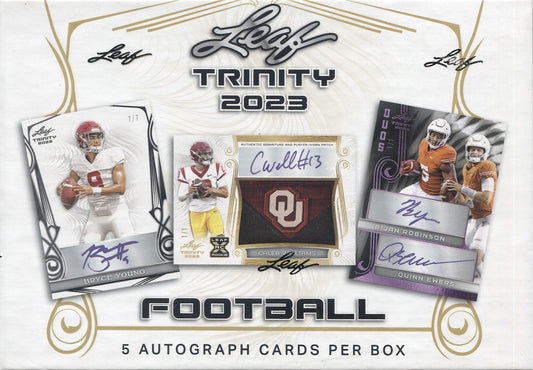 2023 Leaf Trinity Football Hobby, Box
