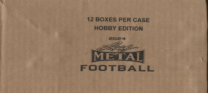 2024 Leaf Metal Football Hobby, 12 Box Case