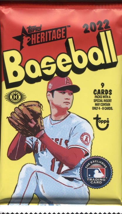 2022 Topps Heritage Hobby Baseball, Pack