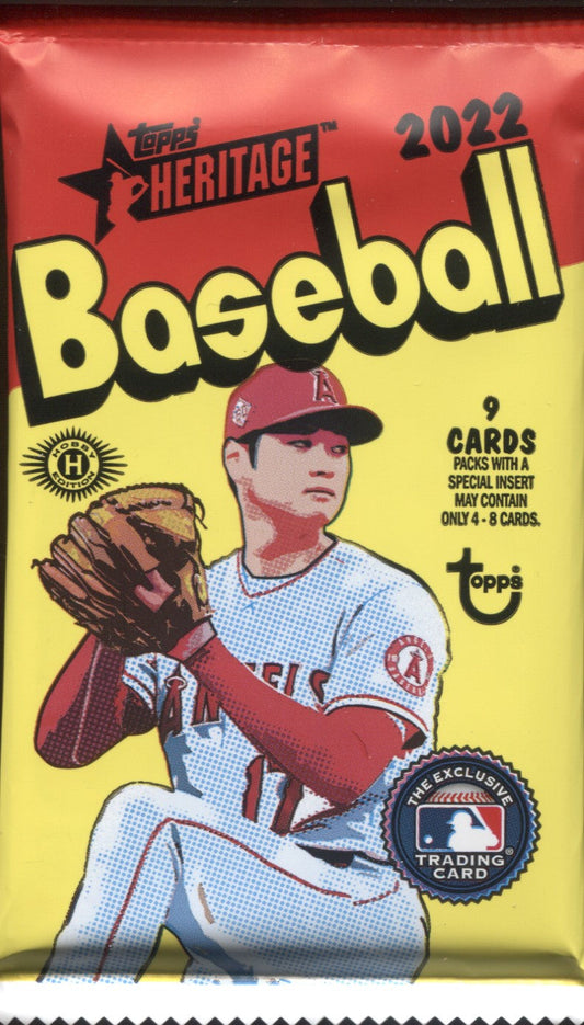 2022 Topps Heritage Hobby Baseball, Pack