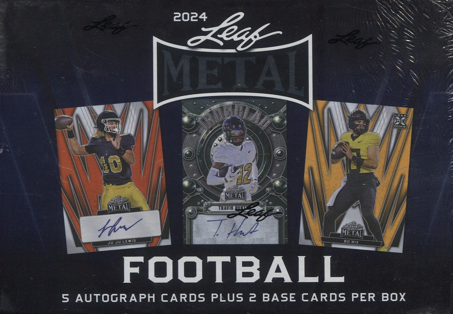 2024 Leaf Metal Football Hobby, 12 Box Case