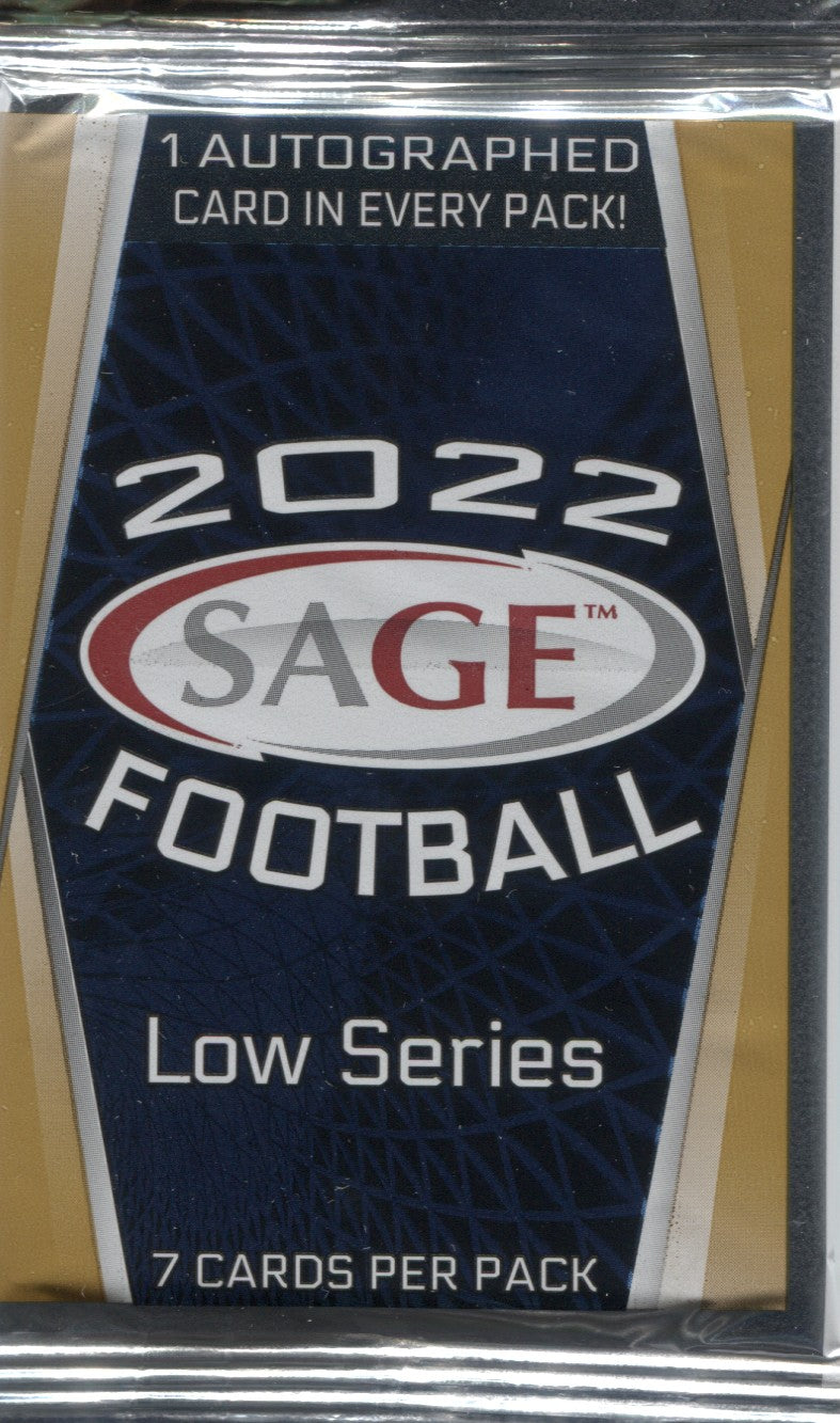 2022 Sage Hit Premier Draft Low Series Football, Pack