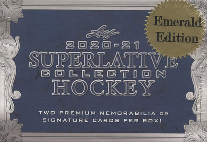 *LAST BOX* 2021 Leaf Superlative Collection Emerald Edition Hockey, Box