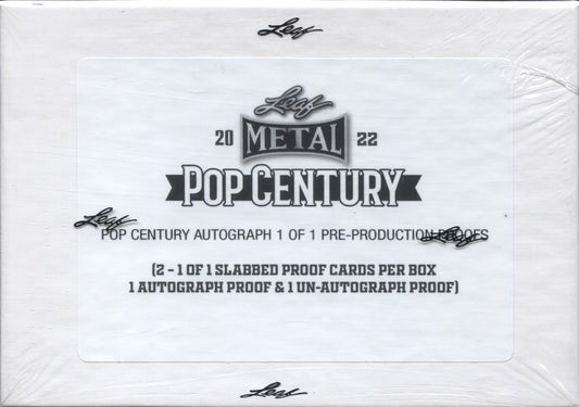 2022 Leaf Metal Pop Century Pre-Production Proofs Hobby, Box