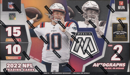*LAST CASE* 2022 Panini Mosaic Football Hobby, 12 Box Case