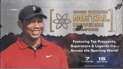 2022 Upper Deck SkyBox Metal Universe Champions Multi-Sport Hobby, 12 Box Case