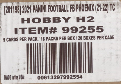 2021 Panini Phoenix H2 Football, 20 Box Case
