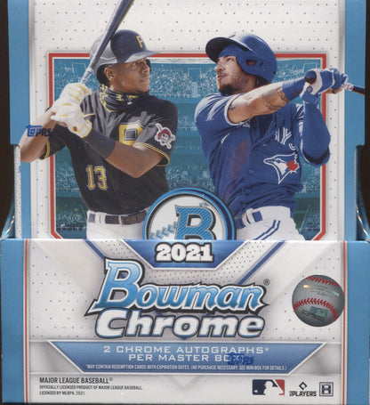 2021 Bowman Chrome Hobby Baseball, 12 Box Case
