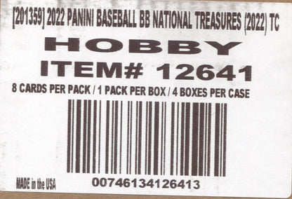 *LAST CASE* 2022 Panini National Treasures Baseball, 4 Box Case