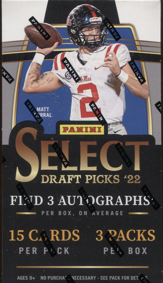 2022 Panini Select Draft Picks Football Hobby, Box