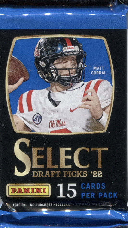 2022 Panini Select Draft Picks Football Hobby, Pack