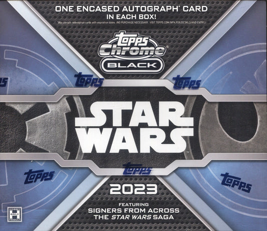 2023 Topps Star Wars Chrome Black Edition Hobby, Box