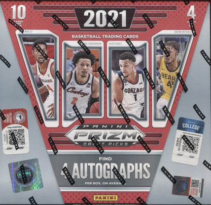 2021-22 Panini Prizm Collegiate Draft Picks Hobby Basketball, Box