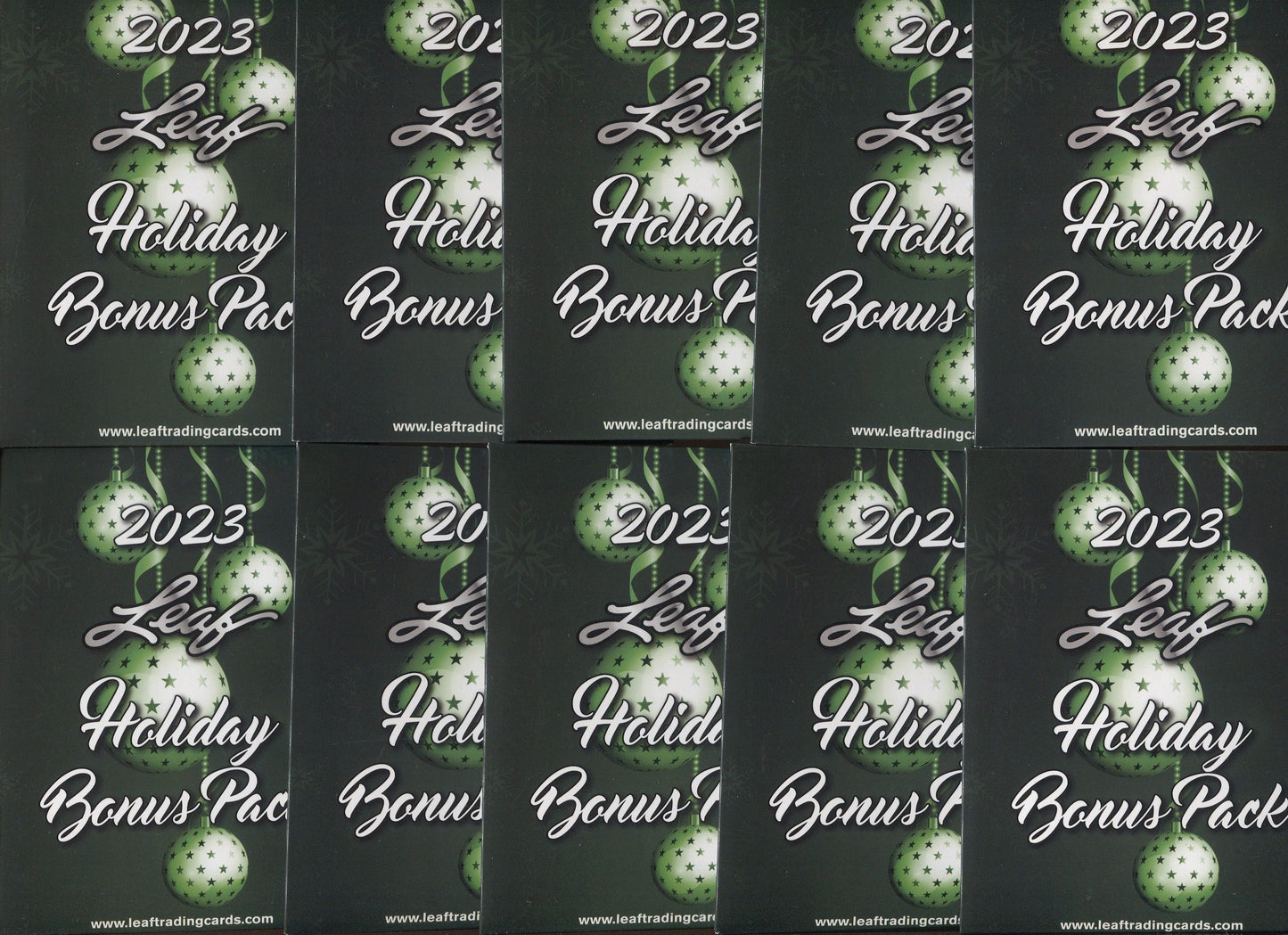 2023 Leaf Holiday Multi-Sport Hobby, 10 Bonus Pack Lot