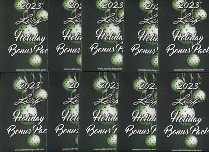 2023 Leaf Holiday Multi-Sport Hobby, 10 Bonus Pack Lot