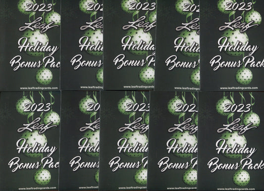 2023 Leaf Holiday Multi-Sport Hobby, 10 Bonus Pack Lot