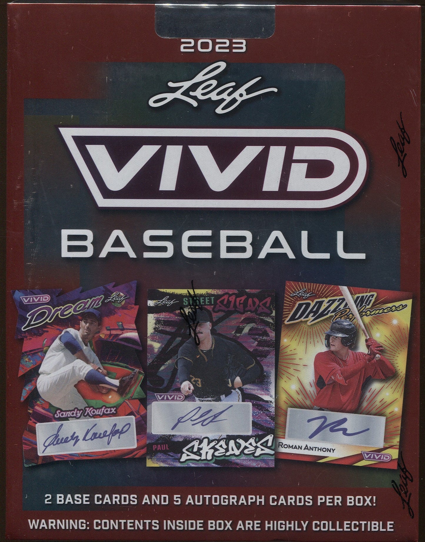 2023 Leaf Vivid Baseball Hobby, Box
