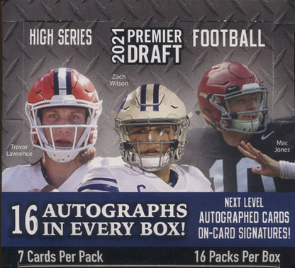 2021 Sage Hit Premier Draft High Series Football, Box