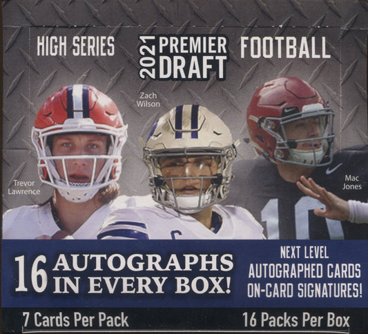 2021 Sage Hit Premier Draft High Series Football, Box