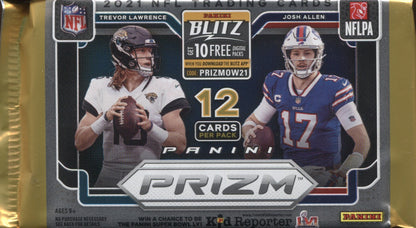 2021 Panini Prizm Football Hobby, Pack