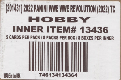 2022 Panini Revolution WWE Hobby, 8 Box Inner Case