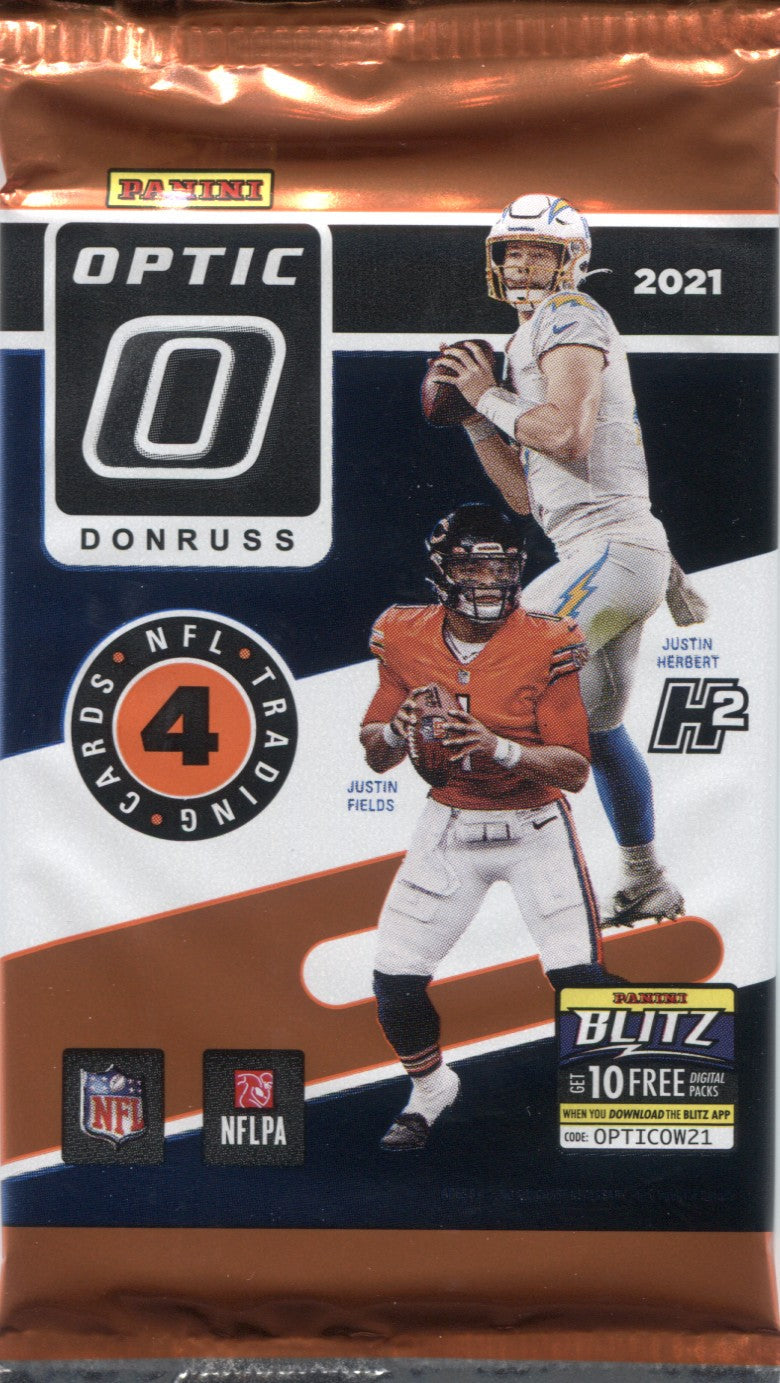 2021 Panini Donruss Optic Football H2 Hobby Hybrid, Pack