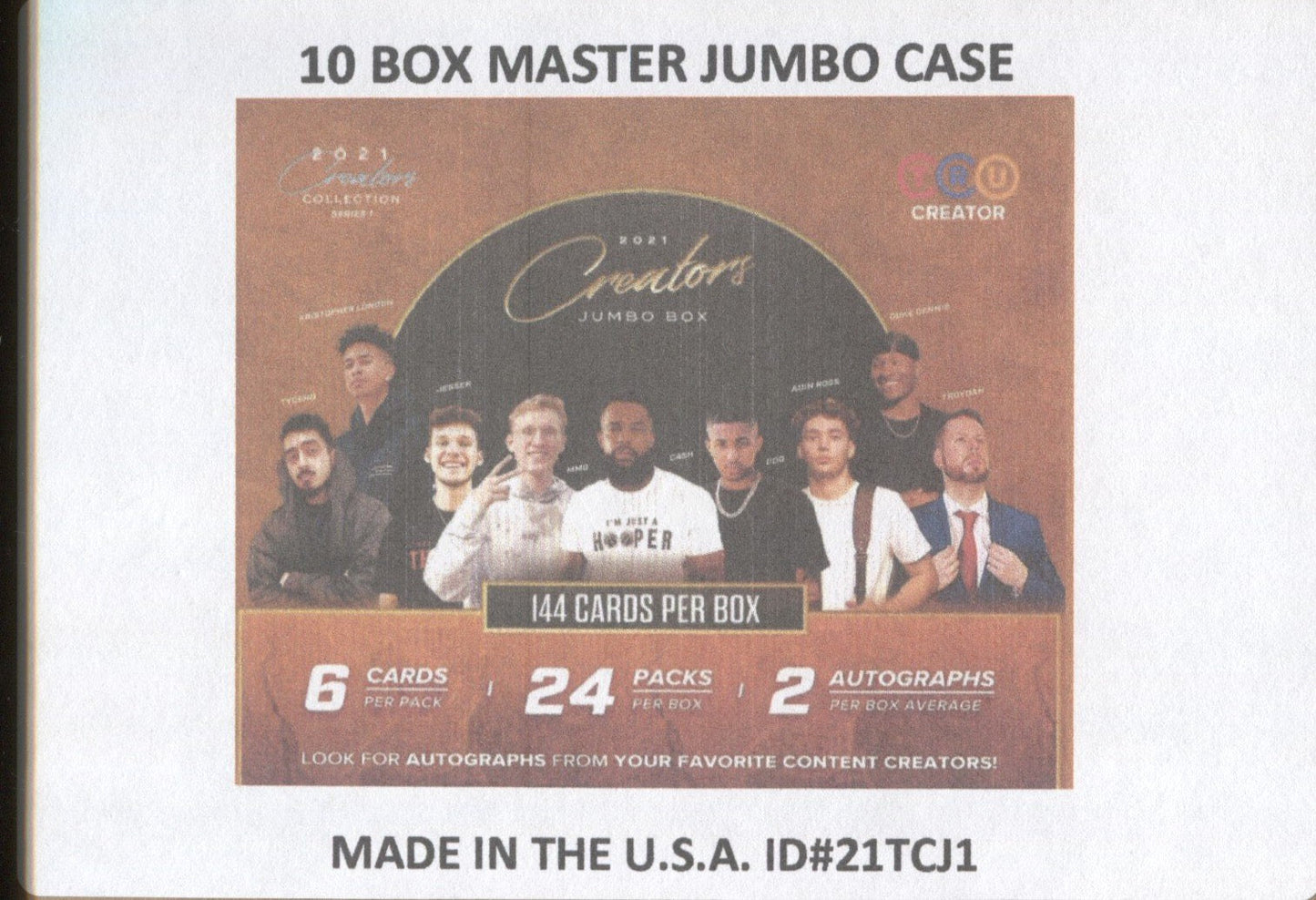 *LAST CASE* 2021 TruCreator Creators Collection Series 1, 10 Jumbo Box Case