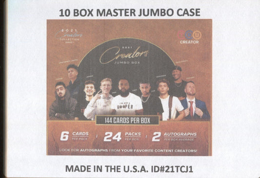 *LAST CASE* 2021 TruCreator Creators Collection Series 1, 10 Jumbo Box Case