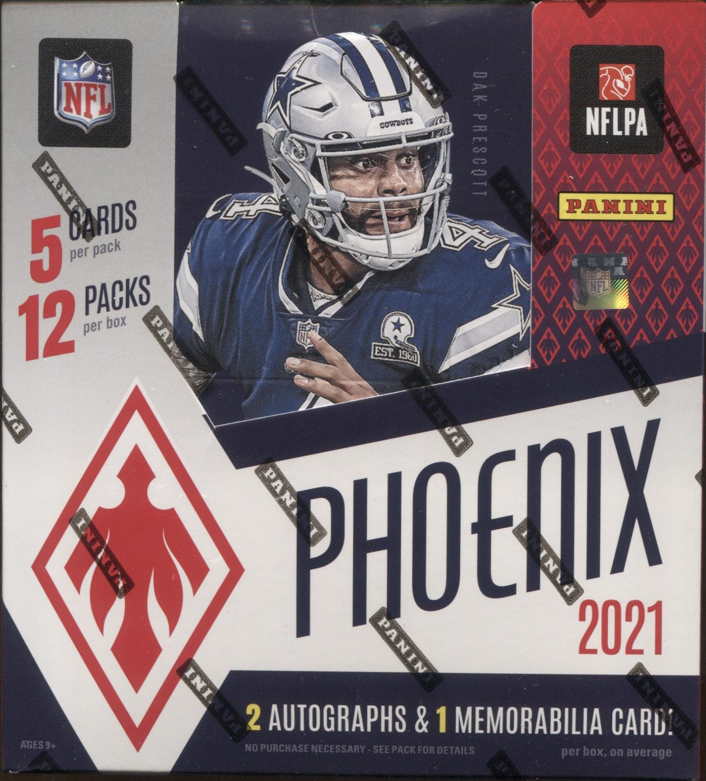 2021 Panini Phoenix Hobby Football, 16 Box Case