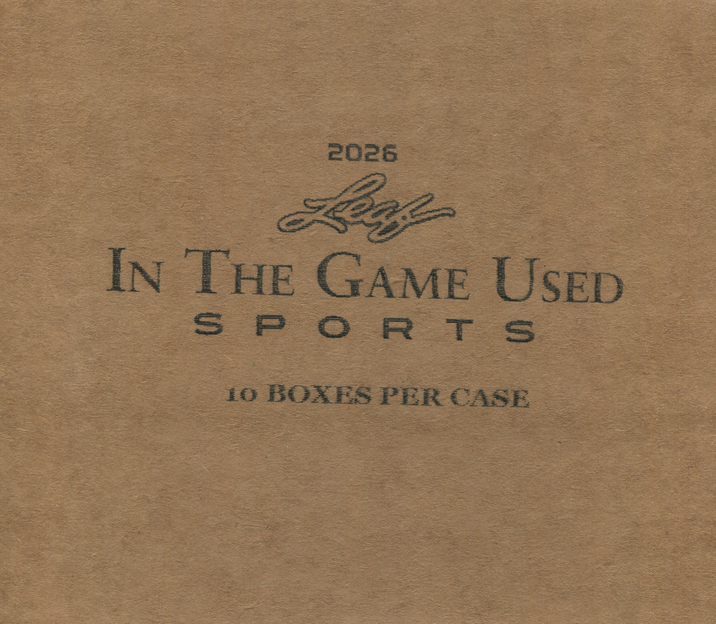 2025 Leaf In The Game Used Multi-Sport Hobby, 10 Box Case