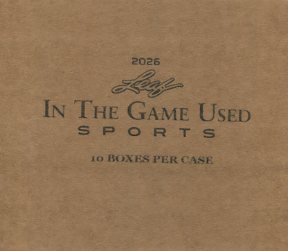 2025 Leaf In The Game Used Multi-Sport Hobby, 10 Box Case