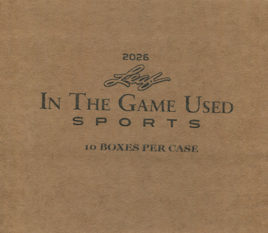 2025 Leaf In The Game Used Multi-Sport Hobby, 10 Box Case