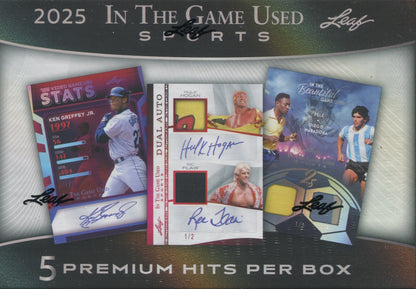 2025 Leaf In The Game Used Multi-Sport Hobby, 10 Box Case