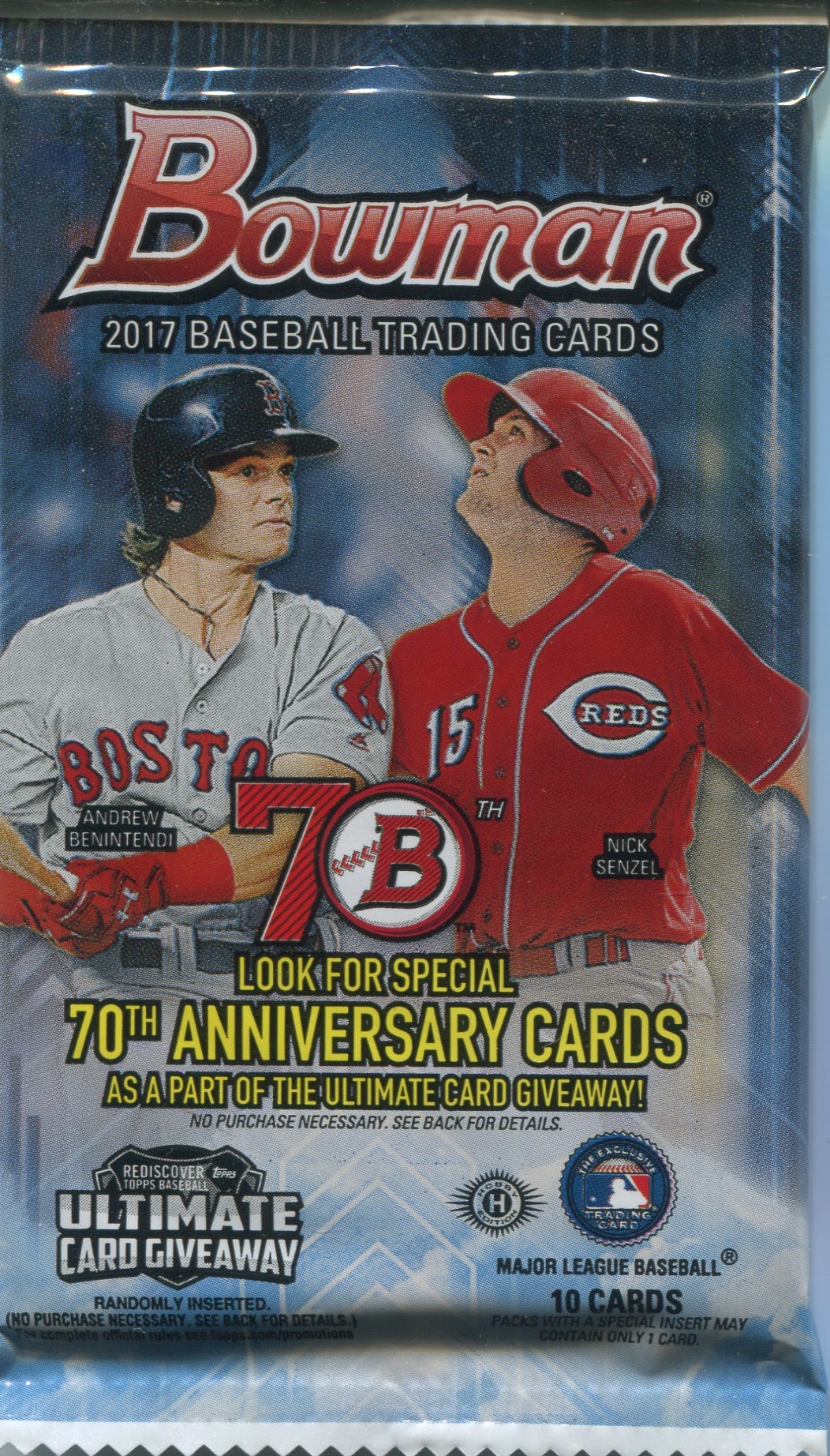 2017 Bowman Baseball Hobby, Pack