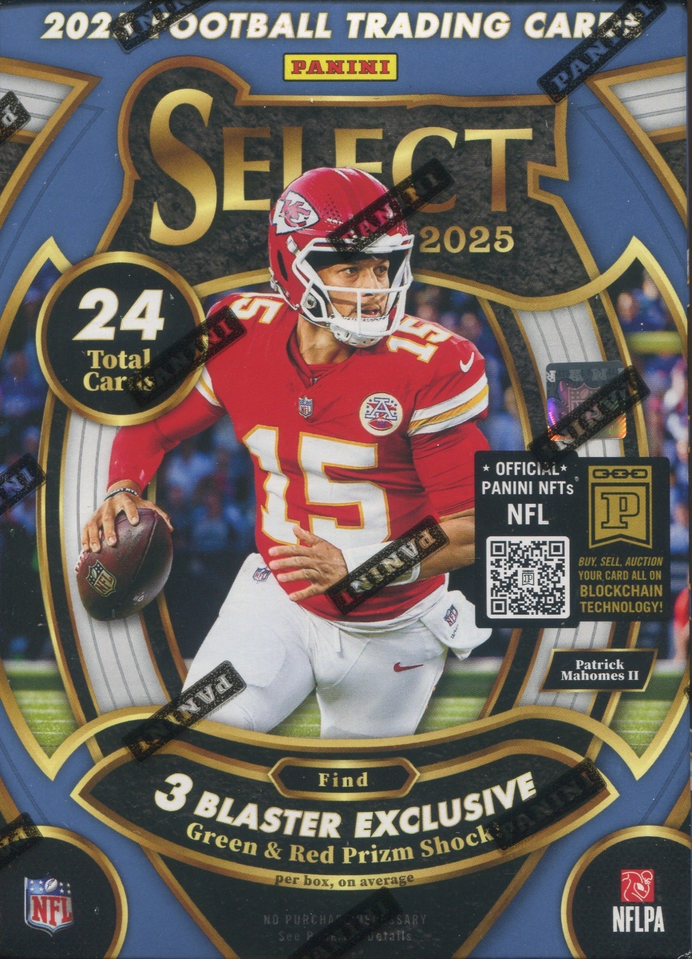 2025 Panini Select Football Hobby Blaster, 20 Box Case (Green & Red Shock)